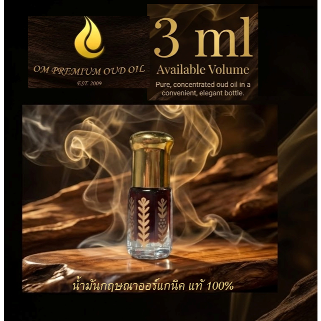 น้ำมันกฤษณา ขนาด 3ml Trat Oud Oil 3ml / Trat Agarwood oil