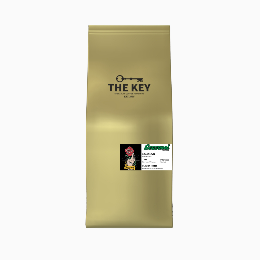 Seasonal 500 กรัม เมล็ดกาแฟคั่วกลาง,อราบิก้า 100% ,กาแฟเดอะคีย์,เมล็ดกาแฟ