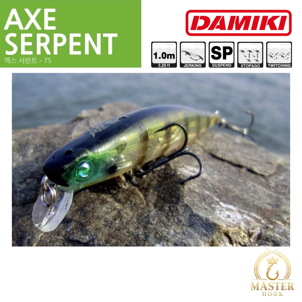 เหยื่อปลอม Damiki Axe serpent 75SP