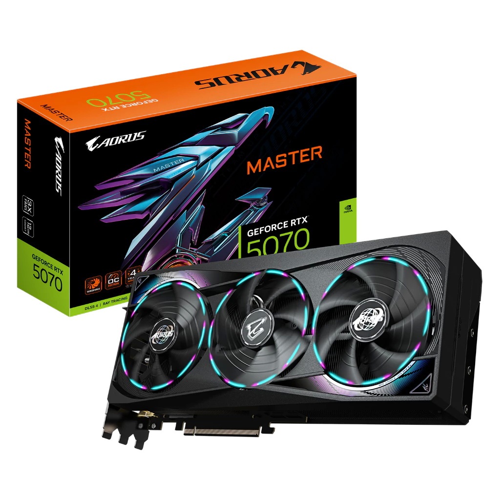GIGABYTE AORUS GeForce RTX 5070 MASTER 12G (GV-N5070AORUS M-12GD)