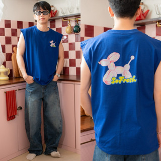 ZAMIO SO FRESH T-shirt เสื้อยืดแขนกุดทรงโอเวอร์ไซส์