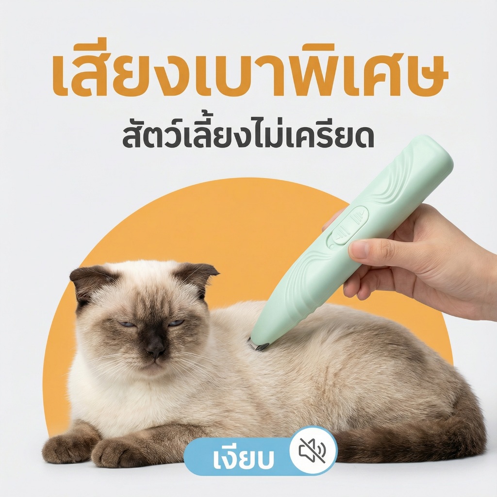 ปัตตาเลี่ยนตัดขนสัตว์เลี้ยง Boqi Factory M1 ตัดขนซอกเท้า รอบตา หาง สะโพก