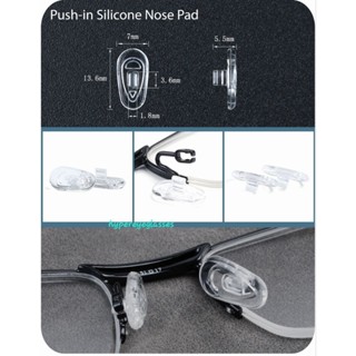 Nosepad แป้นจมูกMoscot Zev [New!] แบบ กดล๊อค สีใส