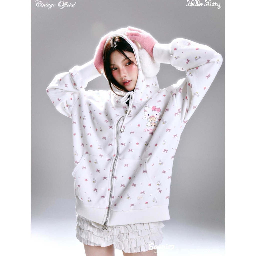 (⚡️ส่งด่วน&พร้อมส่ง) Cintagexkitty✨มือ 1 ทุกตัว✨🍒แบรนด์แท้ 100% เสื้อคาร์ดิแกนไหมพรม เสื้อกันหนาว  ผ้านุ่ม - รูปที่ 7