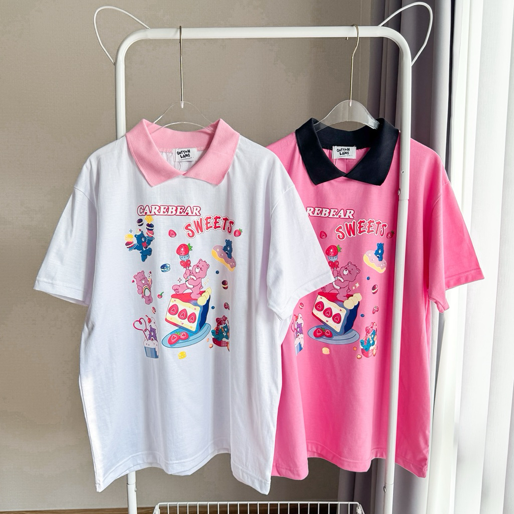 เสื้อยืดโอเวอร์ไซส์ QL Carebear sweet