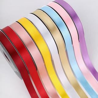 ริบบิ้นผ้าซาติน 2.5cm / 4cm ยาว 25หลา