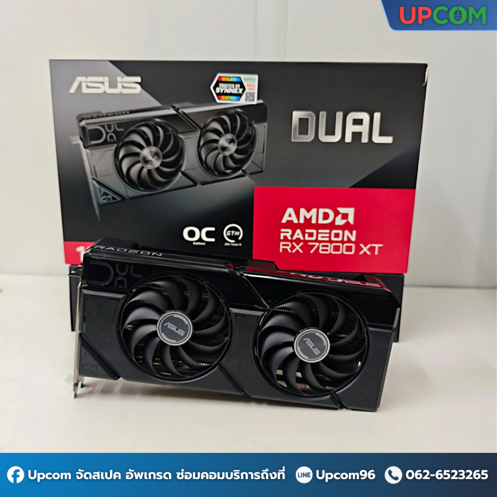 [มือ2] RX7800XT OC 16GB ASUS DUAL