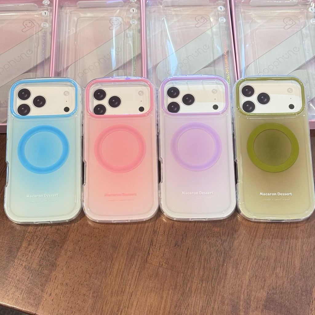 💥เคสpopphone IMD การไล่ระดับสีแม่เหล็กfor IP17promax 17pro IP17 16promax ซิลิโคนนุ่ม TPU กันกระแทก