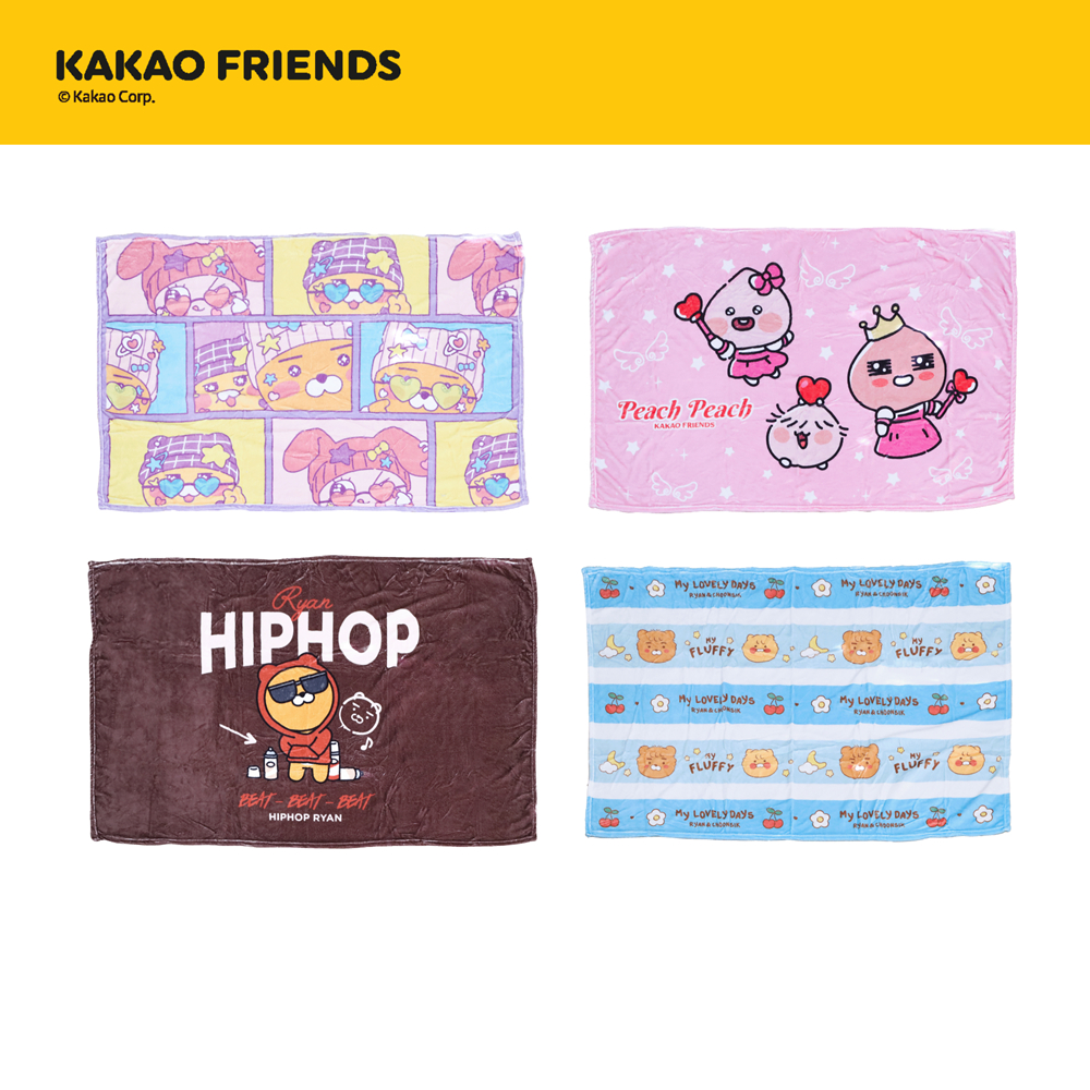 Kakao Friends ผ้าห่ม Flannel 40x60 นิ้ว Collection2025