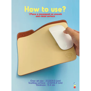 WGG CRAFT STUDIO | Mouse pad แผ่นรองเม้าส์รุปแฟ้ม ใส่ของได้ เหมาะกับการทำงาน outdoor