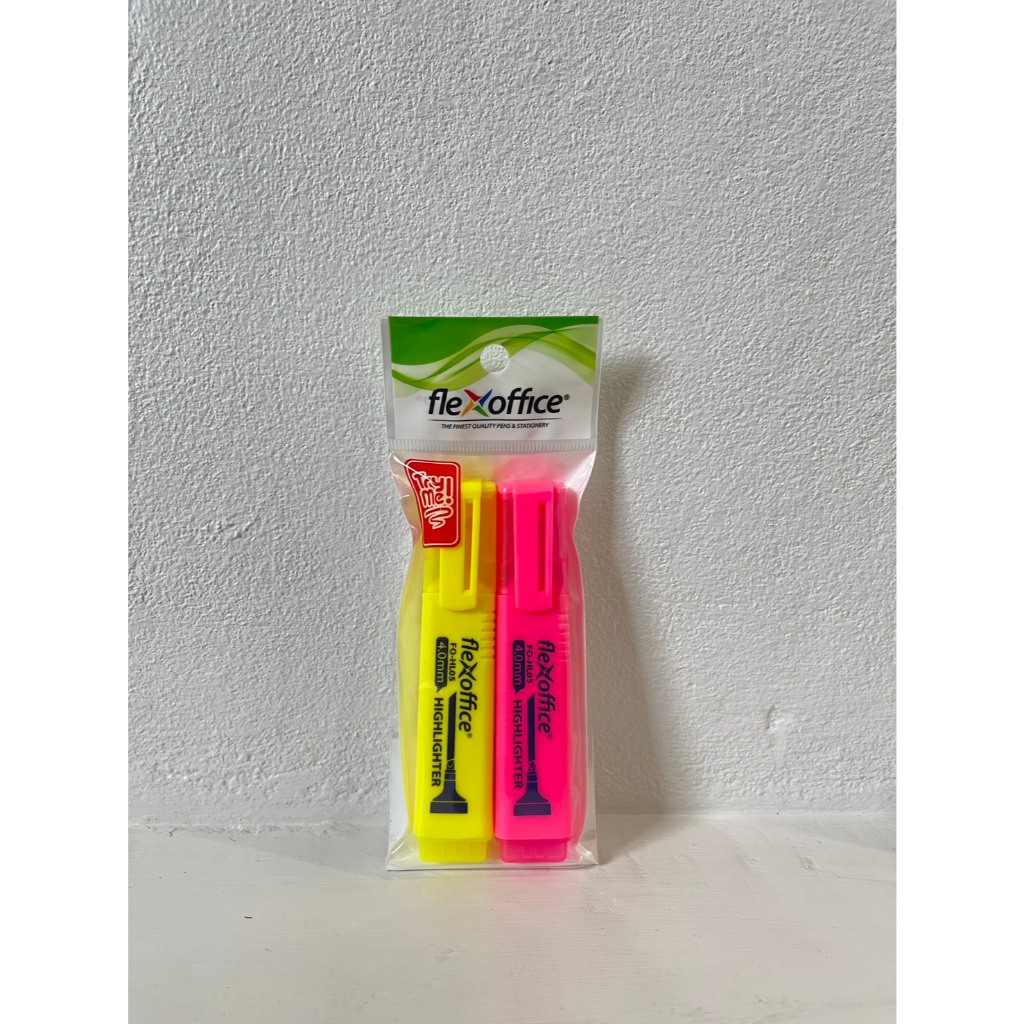 ปากกา Hightlight คละสี แพ็ค 2 ด้าม HL05 ของแจกฟรี
