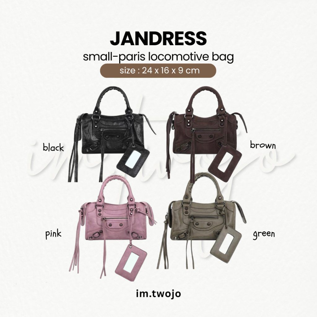 PRE10-15วัน Jandress -  Small Paris locomotive bag มีทั้งหมด4สี