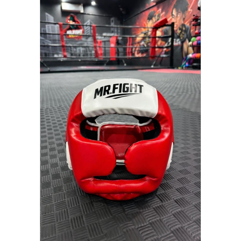 เฮดการ์ดมวย MR.FIGHT เด็ก/ผู้ใหญ่ สำหรับฝึกซ้อม ป้องกันศีรษะรอบทิศทางใส่สบาย มีหลากสี