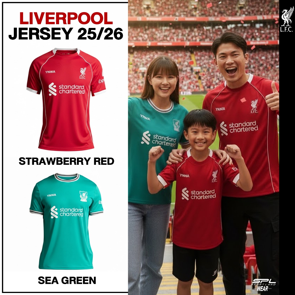 Liverpool Football Club ลิเวอร์พูล เสื้อเชียร์ Supporter Jersey Liverpool 2025/26 A25SP01 / A25SP02 / A25SP04