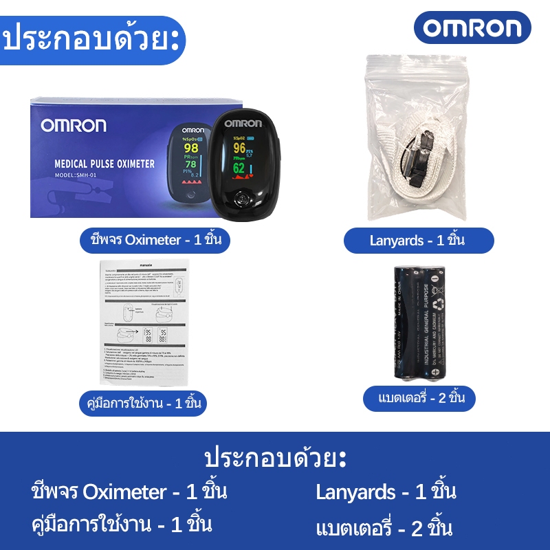 เครื่องวัดออกซิเจนปลายนิ้ว Fingertip Pulse Oximete (แถมฟรี ถ่าน AAA พร้อมใช้งาน) วัดชีพจร วัดค่า เครื่องวัดออกซิเจนในเลื - รูปที่ 5