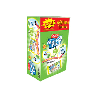 เออโก้ มินิ แมลโลว์ รสแอปเปิ้ล 16ก. 12+1 / Erko Mini Mallow Apple 16g. 12+1