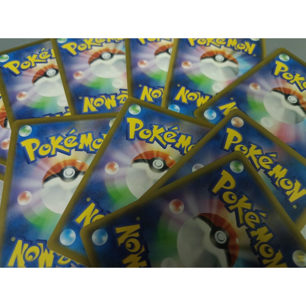 สุ่มการ์ด Pokemon งานแท้ lot japan หลังขอบเหลือง 1 set