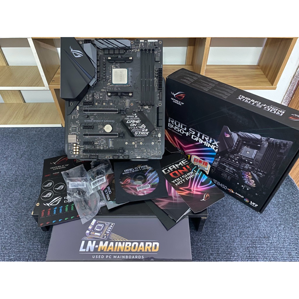 [Mainboard มืองสองพร้อมCPU]Rog Strix B450-F Gaming + CPU Ryzen 3 3200G AM4