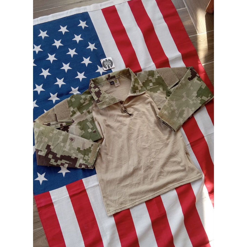 เสื้อคอมแบทเซื้ต LBX Tactical Assaulter Shirt- Project Honor Camo มือสองเหมือนใหม่ (Size Youth XS ไซ