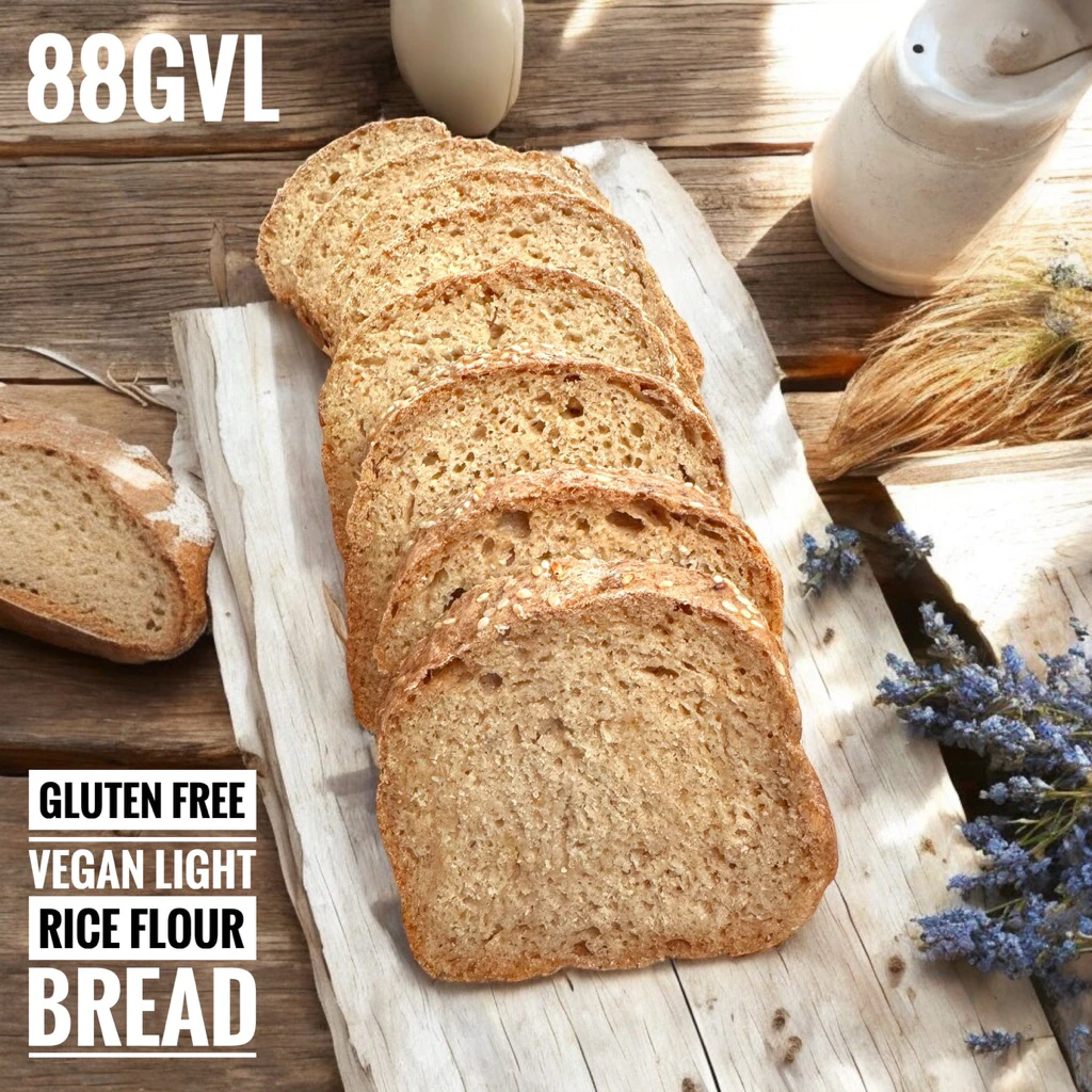 S88GVL ขนมปังไร้กลูเตนจากแป้งข้าวเจ้าแบบไลท์ GLuten-Free Light Rice Flour Bread