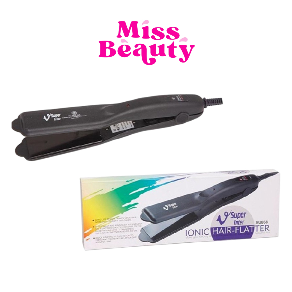 หนีบผมไฟฟ้า ซุปเปอร์ วี Super V Inter SU868 Hair Flattener