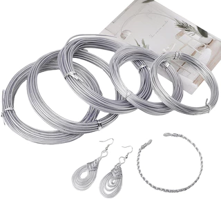 ลวดอลูมิเนียมขนาด 1.2-3 มม. สำหรับ DIY งานเครื่องประดับทำสร้อยข้อมือและต่างหู