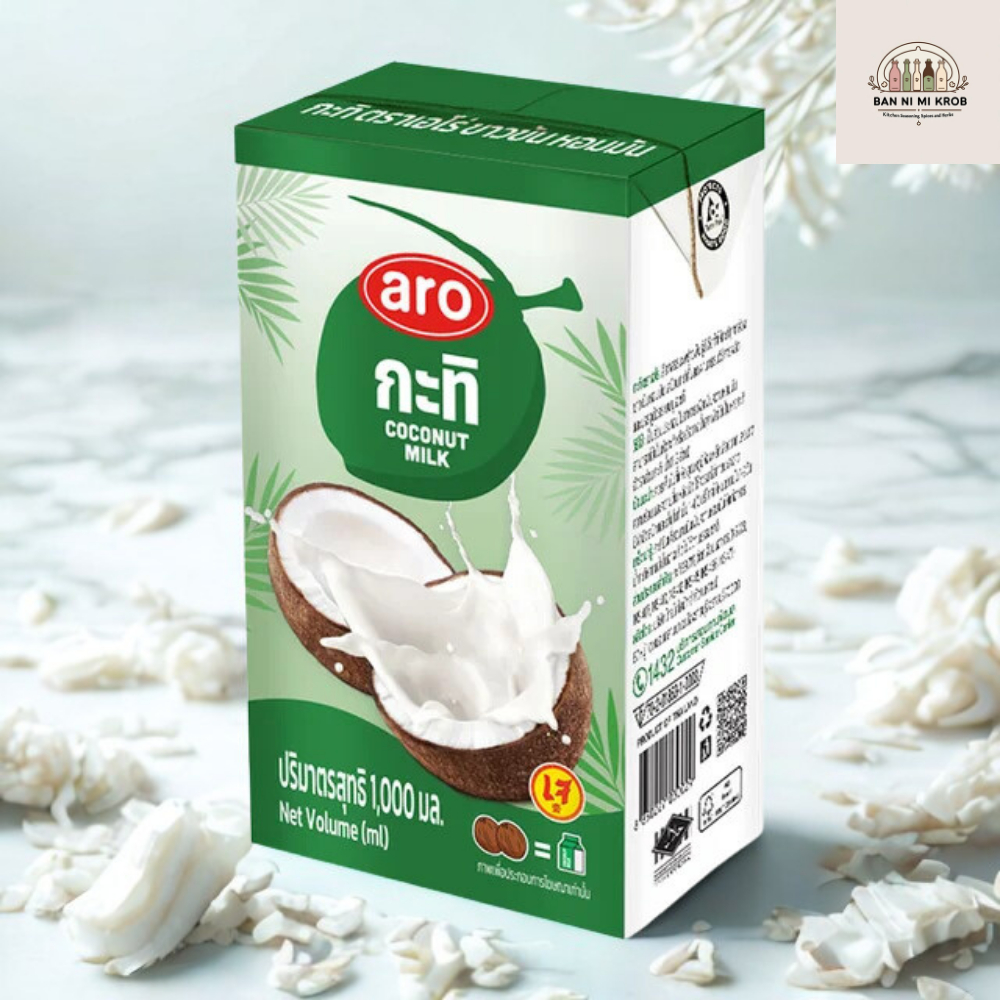 กะทิกล่อง เอโร่ ขนาด 1 ลิตร กล่องใหญ่ มีฮาลาล