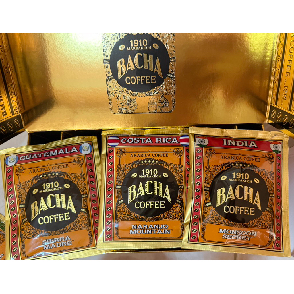 set bacha coffee 3 ซอง ซื้อจากสิงคโปร์กลางปีที่แล้ว