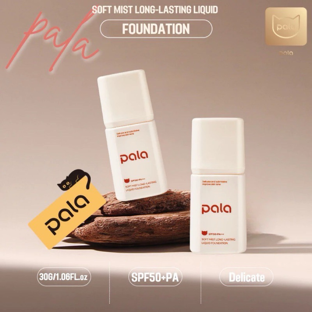 PALA รองพื้น SPF50+PA+++ Soft Mist Long-Lasting Liquid Foundation <30 กรัม>