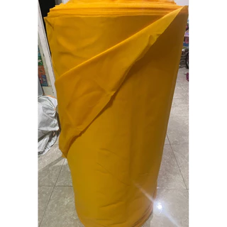 ผ้าห่มเจดีย์ ผ้าห่มพระธาตุ เนื้อผ้าไม่มัน เขียนชื่อได้ สีเหลืองทอง ยกม้วน40หลา-100เมตร