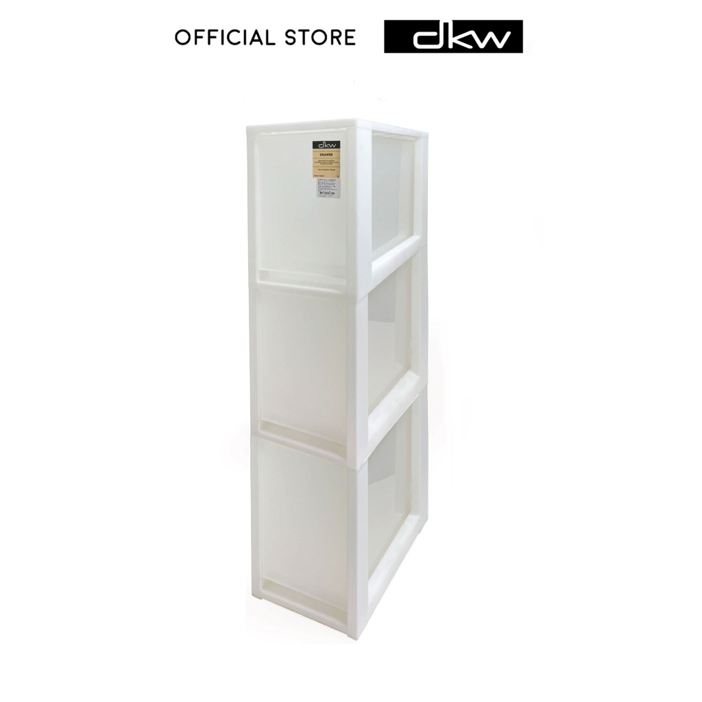 DKW by BanBaan ตู้ลิ้นชักหน้าแคบ 3 ชั้น HH-466/3 ตู้เก็บของ ตู้เสื้อผ้า ตู้รองเท้า