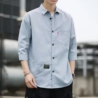 เสื้อเชิ้ตผู้ชายสไตล์ฤดูร้อนเสื้อผู้ชาย และเสื้อผู้ชายธุรกิจสบาย ๆ