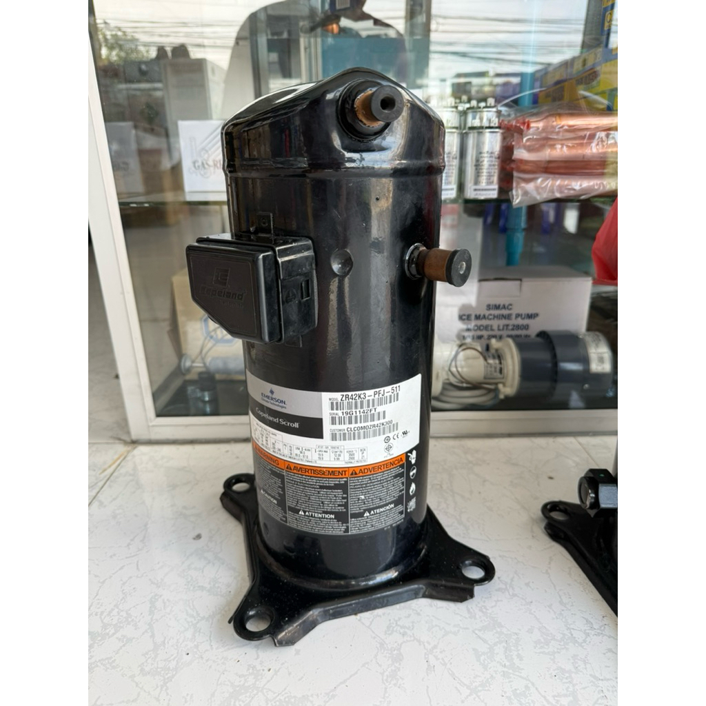 Copeland รุ่น ZR42K3-PFJ-511 ,34,900BTU , 220V, R22 คอมเพรสเซอร์แอร์ Scroll (สโครล)