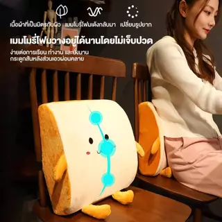 เบาะรองนั่ง นุ่มมาก น่ารักมาก เบาะและพนักพิง เบาะรองนั่งเก้าอี้ หมอนน่ารัก 35x32cm