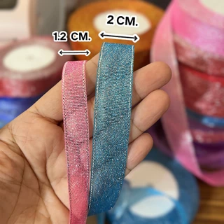 ริบบิ้นเนื้อทราย <Size(1.2cm.)(2cm.) มีสีให้เลือกเยอะ พร้อมส่ง!!