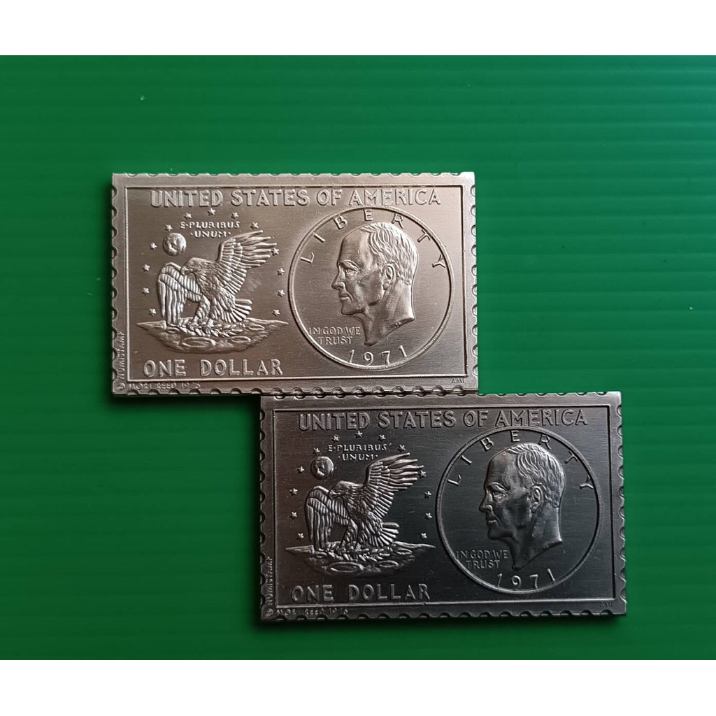 US Numistamp Medal Mort Reed -Dwight D. Eisenhower 1971