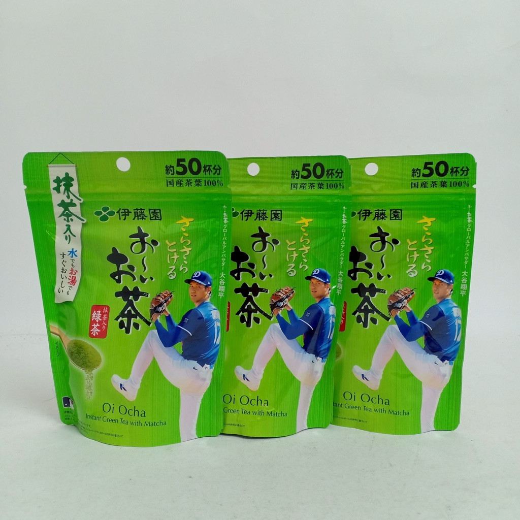 [ของแท้] [exp7/2026]ITOEN ชาเขียว ผง 40 กรัม ชาเขียวญี่ปุ่น Itoen Instant Green Tea with Matcha