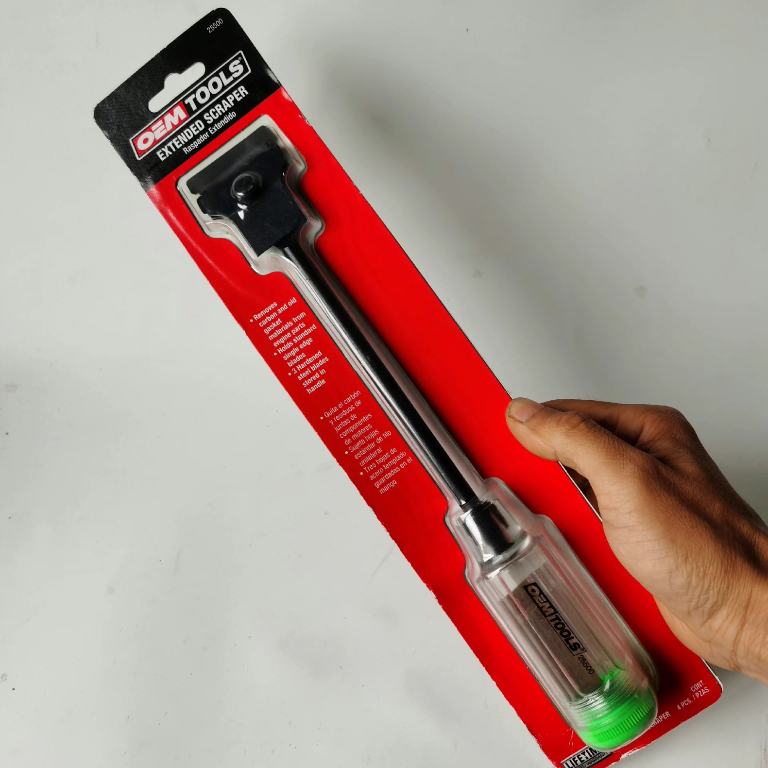 🇺🇸 OEMTOOLS 25500 เกรียงขูดด้ามยาว 11 นิ้ว (280mm) ขูดปะเก็น ลอกฟิล์ม ขูดกาวกระจก พร้อมใบมีดสำรองในด้าม [ของแท้/พร้อมส่ง