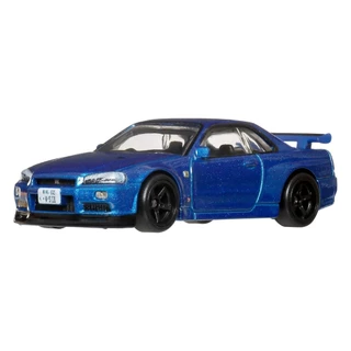 Hot Wheels Premium Nissan Skyline GT-R V-Spec II (BNR34) – Timeless Icons 4/5 โมเดลรถเหล็ก รถของเล่น ของสะสม ลิขสิทธิ์แท