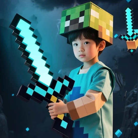 ดาบเรืองแสง 7 สี  โคมไฟดาบพิกเซล ดาบตั้งโต๊ะ ไฟ LED เปลี่ยนสีได้ - รูปที่ 3