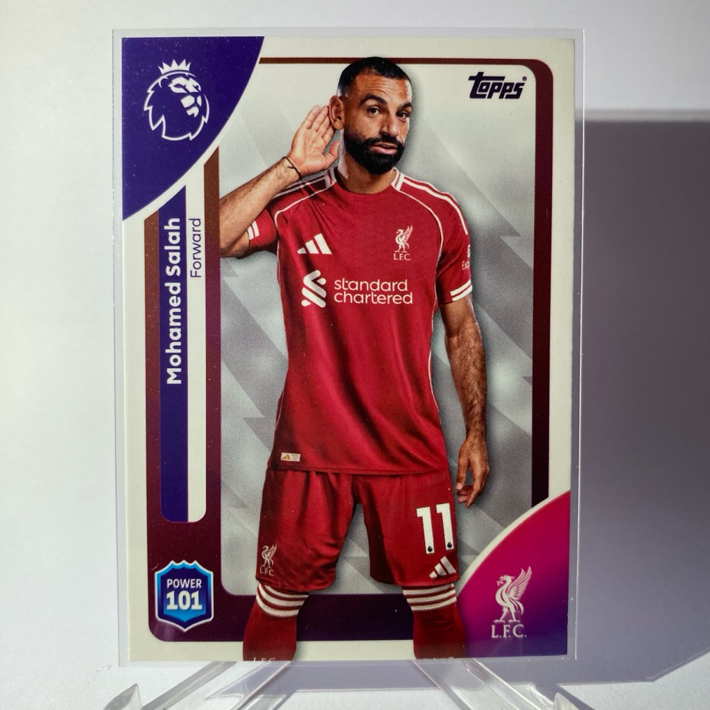 การ์ดนักฟุตบอล MOHAMED SALAH,  LIVERPOOL, TOPPS 2025