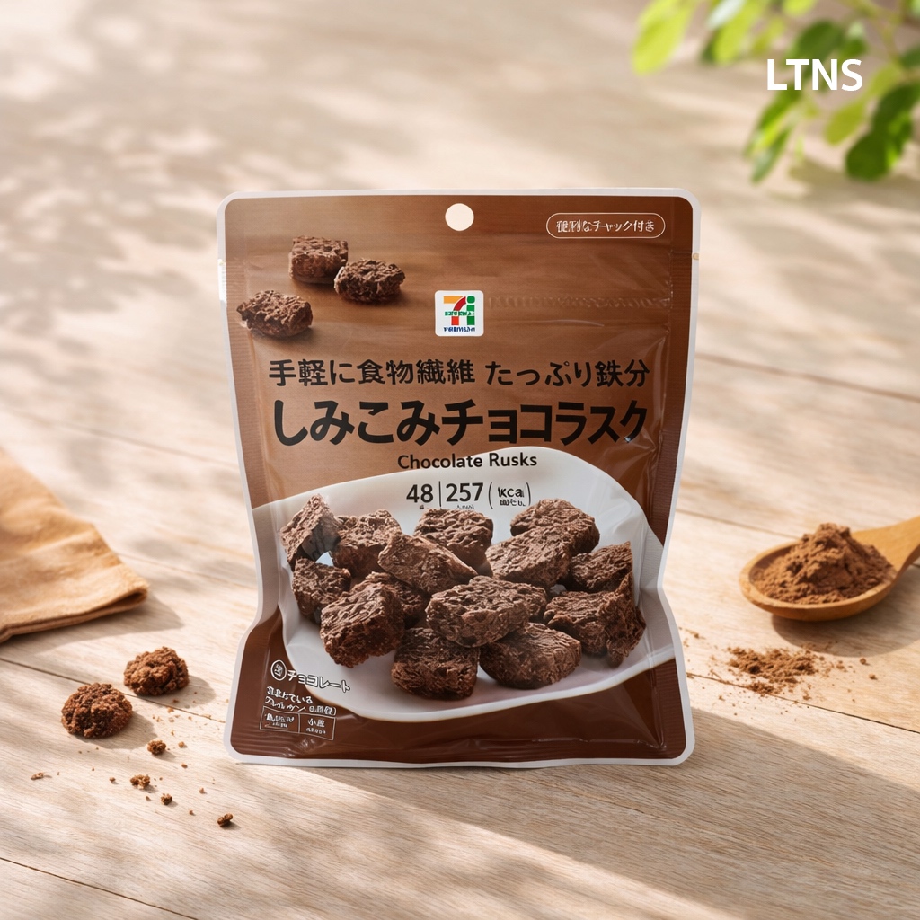 Chocolate Rusks ช็อคโกแลตกรอบจาก7-11ญี่ปุ่น 48g