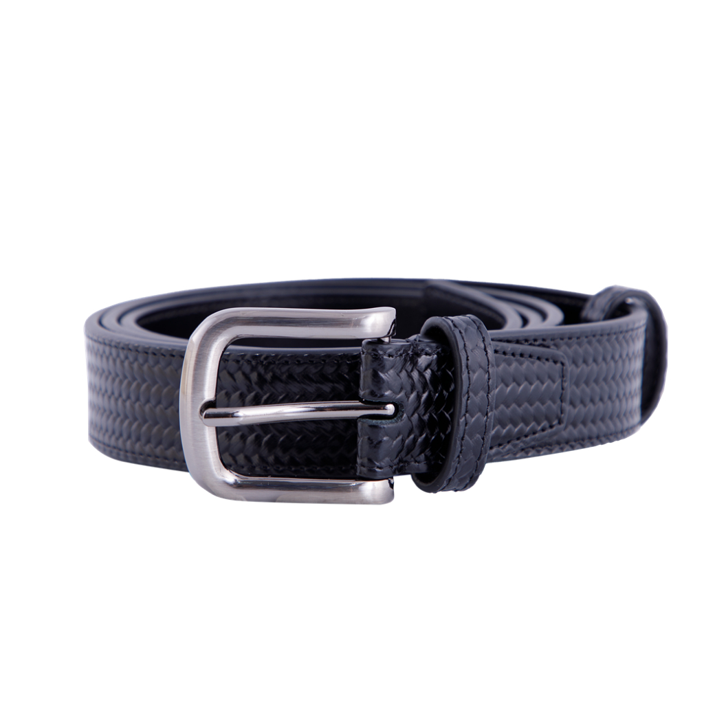 Guy Laroche เข็มขัดหัวเข็มหนังผู้ชาย สีดำ รุ่น MGB0024PS6BL41