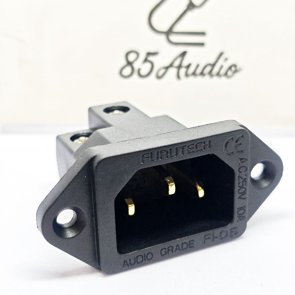 AC Power Socket FURUTECH 24K Gold - Plated IEC Power Connector สำหรับ HiFi Amp!! ( รุ่นขันน็อต )