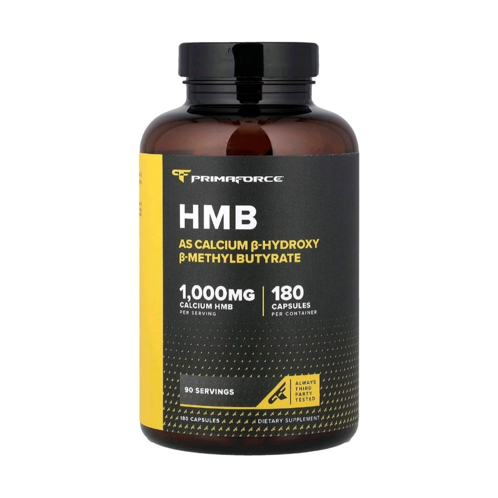 Primaforce HMB (Beta-Hydroxy Beta-Methylbutyrate) 1000mg, 180 Capsules