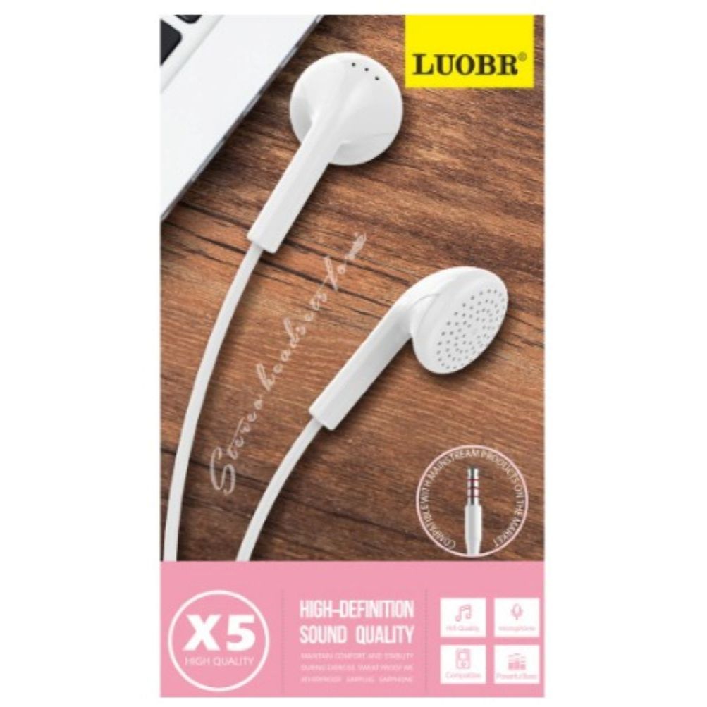 หูฟังสโมทอล์ค LUOBR X5/Y26 หูฟังมีสาย เสียงดี ราคาาถูก แบรนด์ LUOBR แท้100%