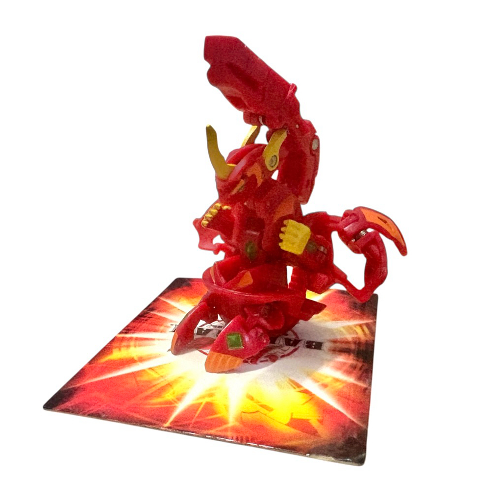 Bakugan Pyrus TITANIUM DRAGONOID Mechtanium Surge ( Prototype Custom Painted  ) & Sonicanon Battle G