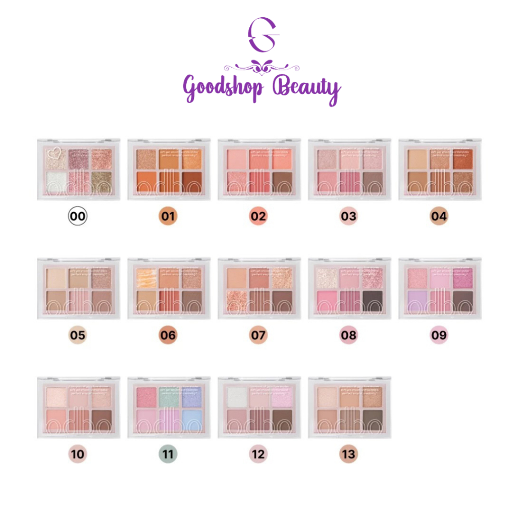Odbo Signature Eyeshadow Palette 4.8g od276 โอดีบีโอ ซิกเนเจอร์อายแชโดว์ พาเลท