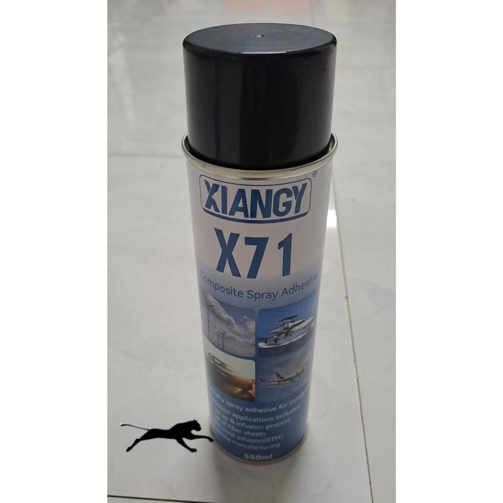 สเปรย์กาว เบอร์ X71 งานคาร์บอนไฟเบอร์ ไฟเบอร์กลาส ลำโพง อะคริลิค โฟม และอื่นๆ 1 กระป๋อง