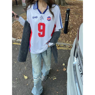 เสื้อโปโลผู้หญิง/Unisex คอปก แขนสั้น Oversize ผ้าไมโคร นุ่มลื่น ใส่สบาย ลุคมินิมอล | Black Cherry